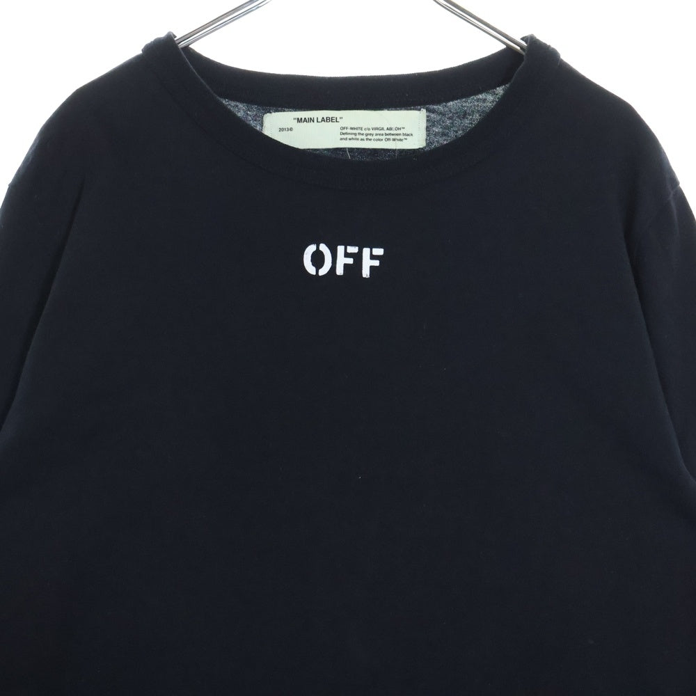 OFF-WHITE(オフホワイト) 17SS Mirror Mirror L/S T-Shirt 長袖Tシャツ ロンT ブラック