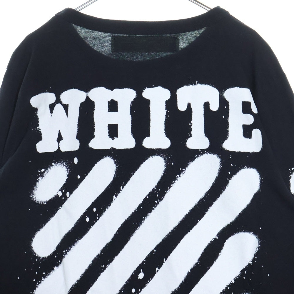 OFF-WHITE(オフホワイト) 17SS Mirror Mirror L/S T-Shirt 長袖Tシャツ ロンT ブラック