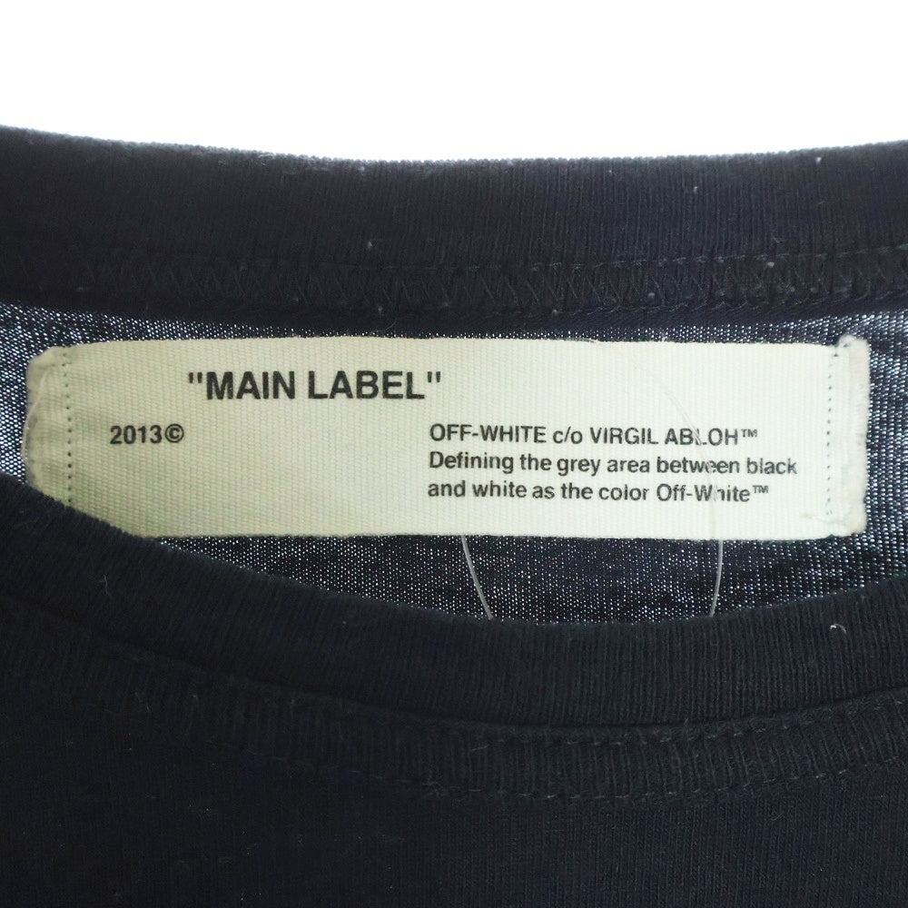 OFF-WHITE(オフホワイト) 17SS Mirror Mirror L/S T-Shirt 長袖Tシャツ ロンT ブラック
