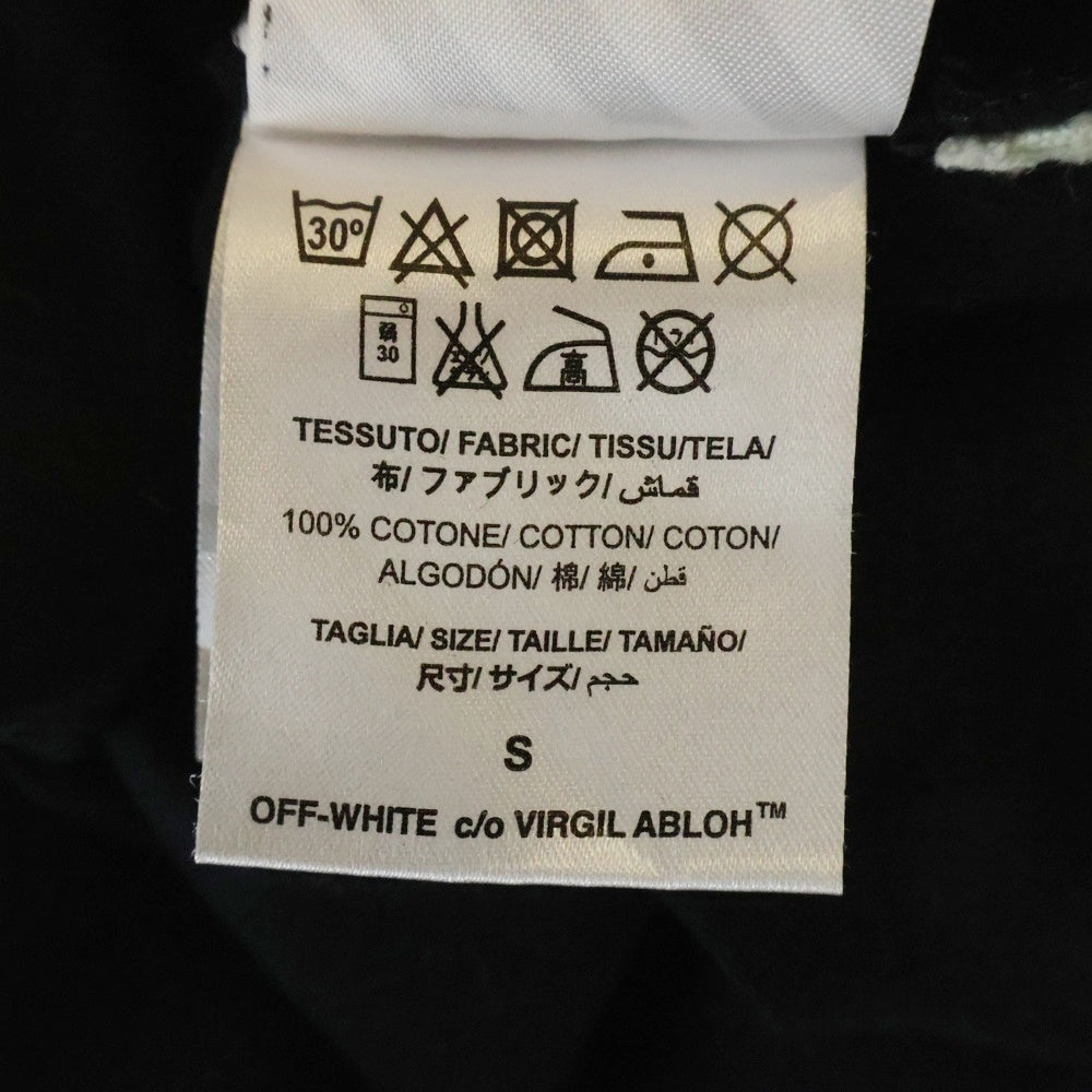 OFF-WHITE(オフホワイト) 17SS Mirror Mirror L/S T-Shirt 長袖Tシャツ ロンT ブラック
