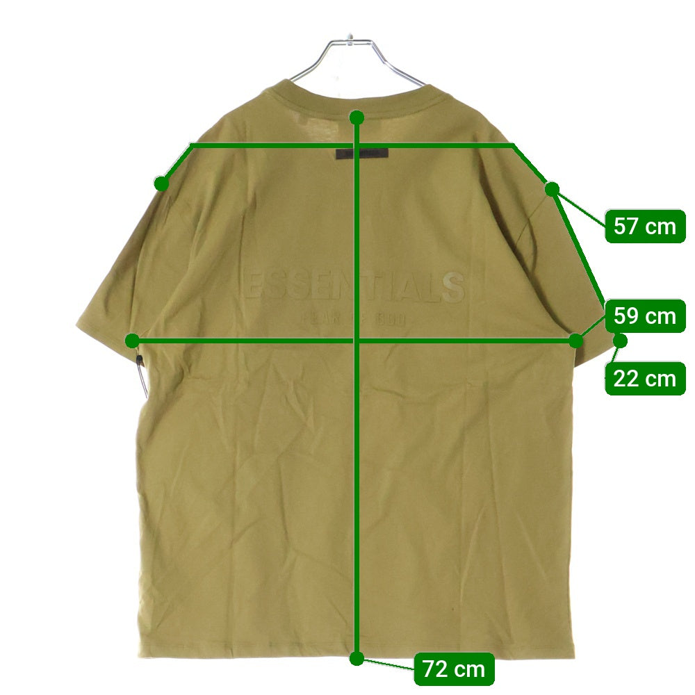 FEAR OF GOD ESSENTIALS(フィアオブゴッド エッセンシャルズ) S/S T-SHIRT バックラバーロゴ 半袖Tシャツ ブラウン