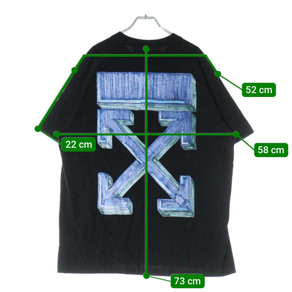 OFF-WHITE(オフホワイト) 20SS Marker Over T-Shirt オーバーサイズ半袖Tシャツ ブラック OMAA038E20JER002