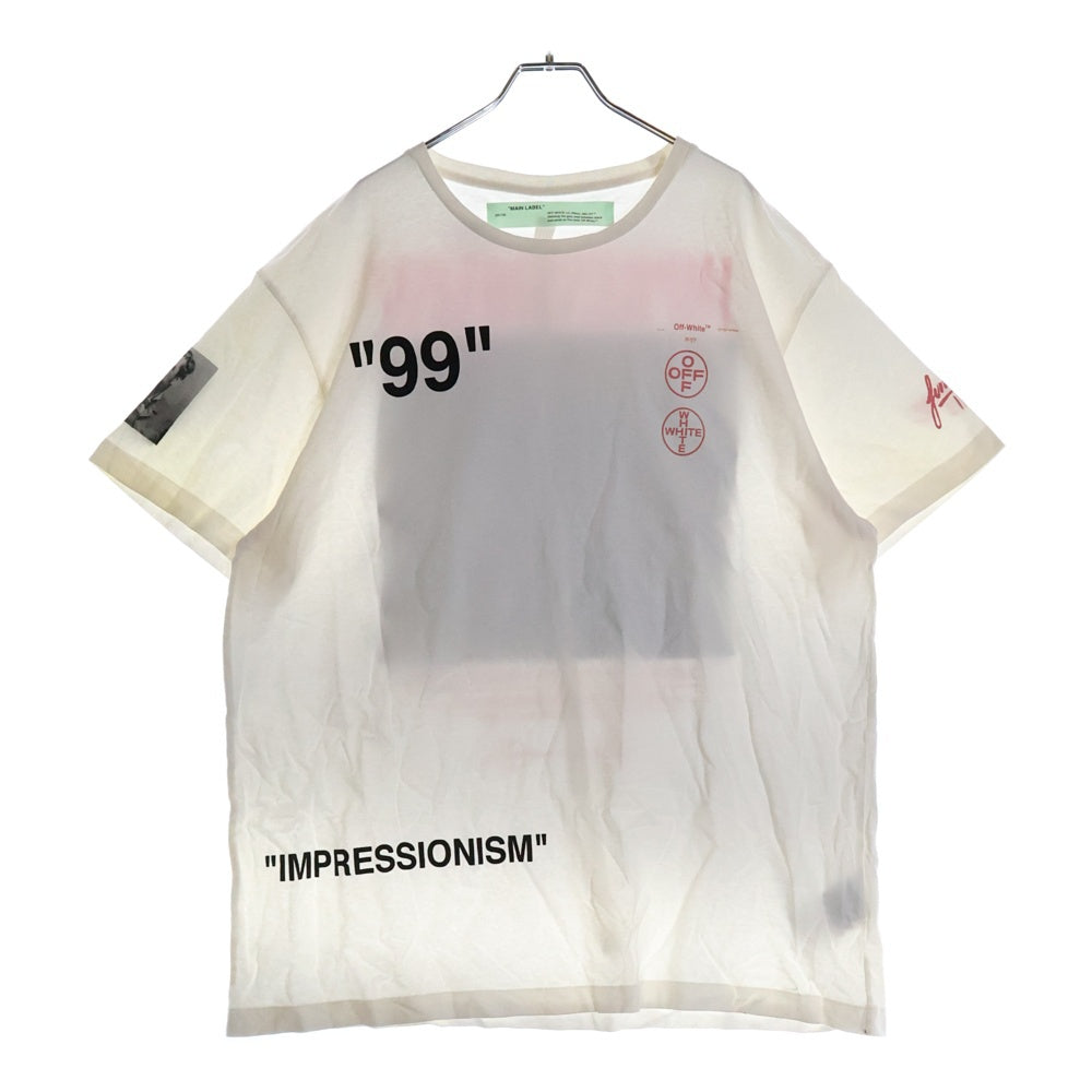 OFF-WHITE(オフホワイト) 19SS Boat Over T-Shirt オーバーサイズ半袖Tシャツ ホワイト OMAA038R19185011