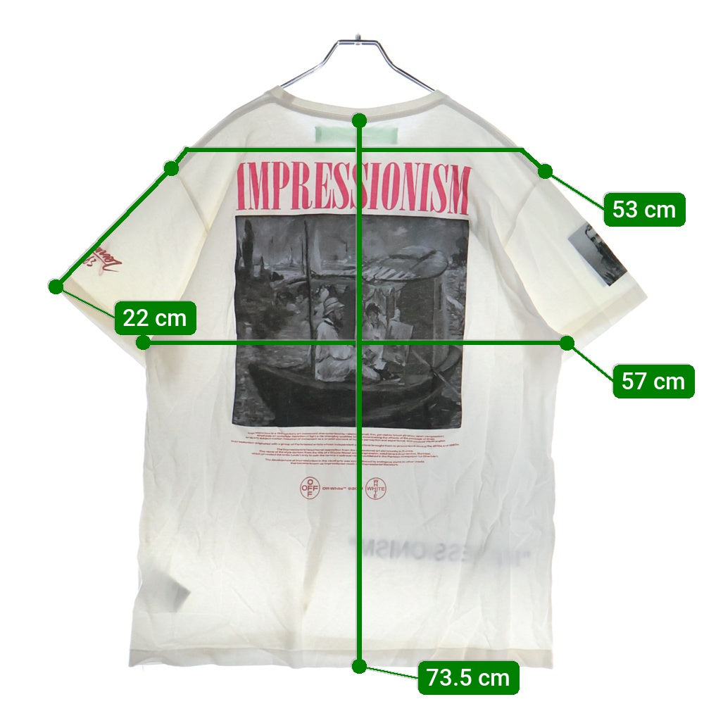 OFF-WHITE(オフホワイト) 19SS Boat Over T-Shirt オーバーサイズ半袖Tシャツ ホワイト OMAA038R19185011