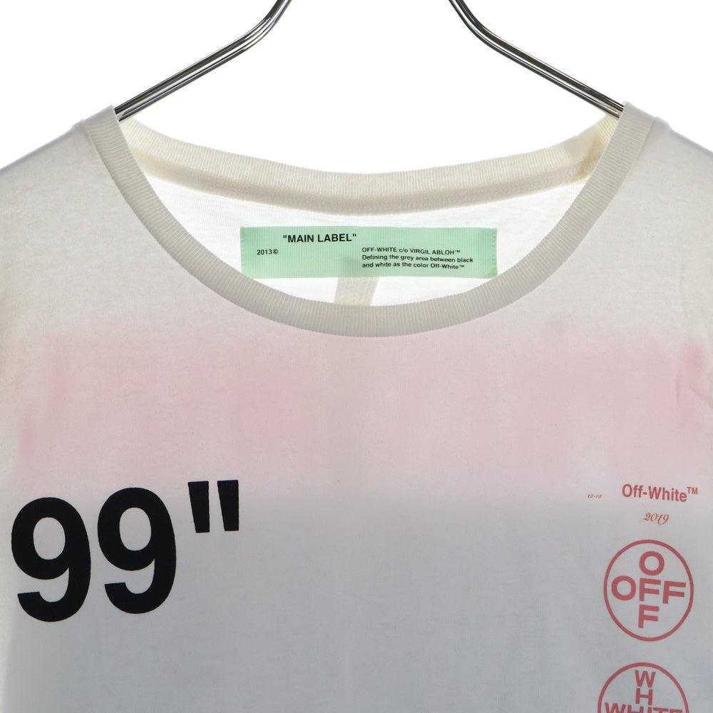 OFF-WHITE(オフホワイト) 19SS Boat Over T-Shirt オーバーサイズ半袖Tシャツ ホワイト OMAA038R19185011