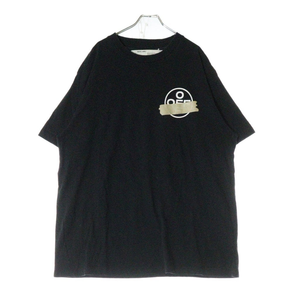OFF-WHITE(オフホワイト) 20SS Tape Arrow Over T-Shirt オーバーサイズ半袖Tシャツ ブラック OMAA038R20185002