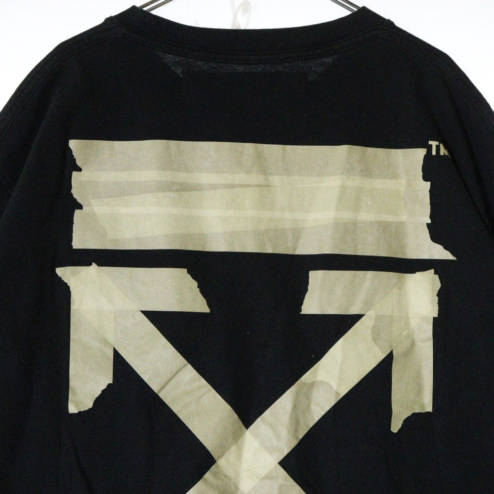 OFF-WHITE(オフホワイト) 20SS Tape Arrow Over T-Shirt オーバーサイズ半袖Tシャツ ブラック OMAA038R20185002