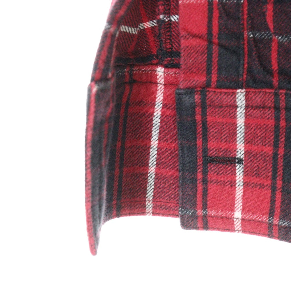 OFF-WHITE(オフホワイト) 16SS Check Shirt 長袖チェックシャツ ネルシャツ レッド OMBB037R19B97009