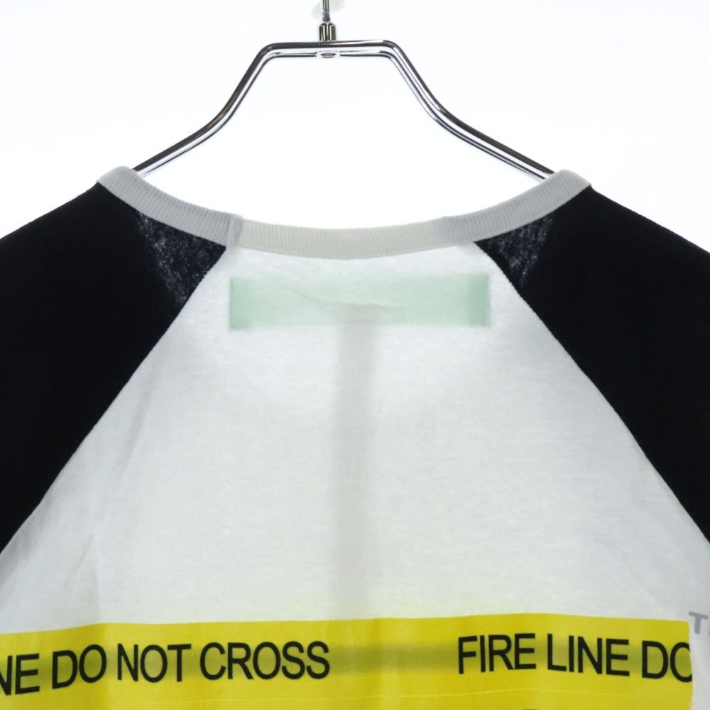 OFF-WHITE(オフホワイト) 18SS Temperature T-Shirt 七分丈 ラグランTシャツ ロンT ホワイト OMAB018S18185006