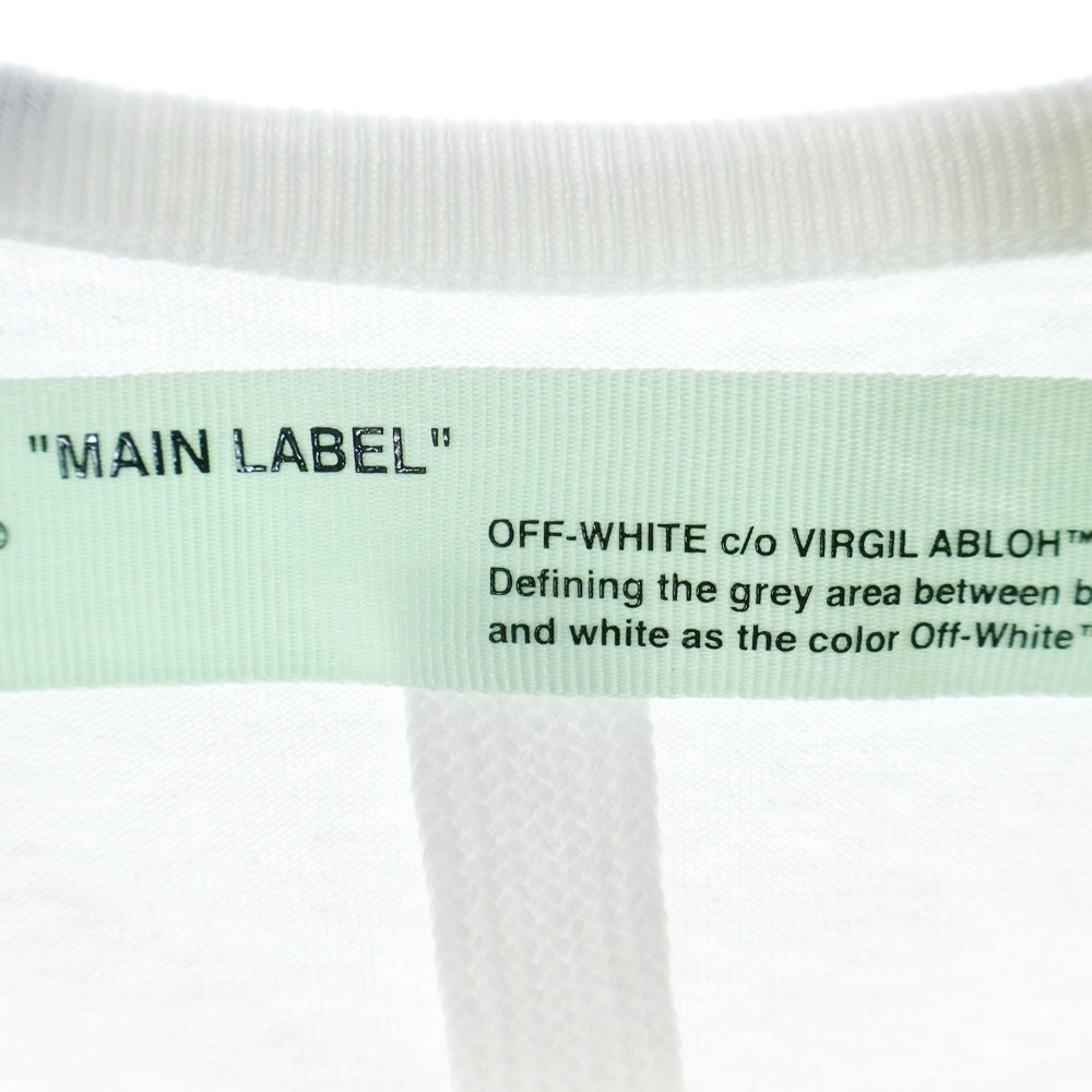 OFF-WHITE(オフホワイト) 18SS Temperature T-Shirt 七分丈 ラグランTシャツ ロンT ホワイト OMAB018S18185006