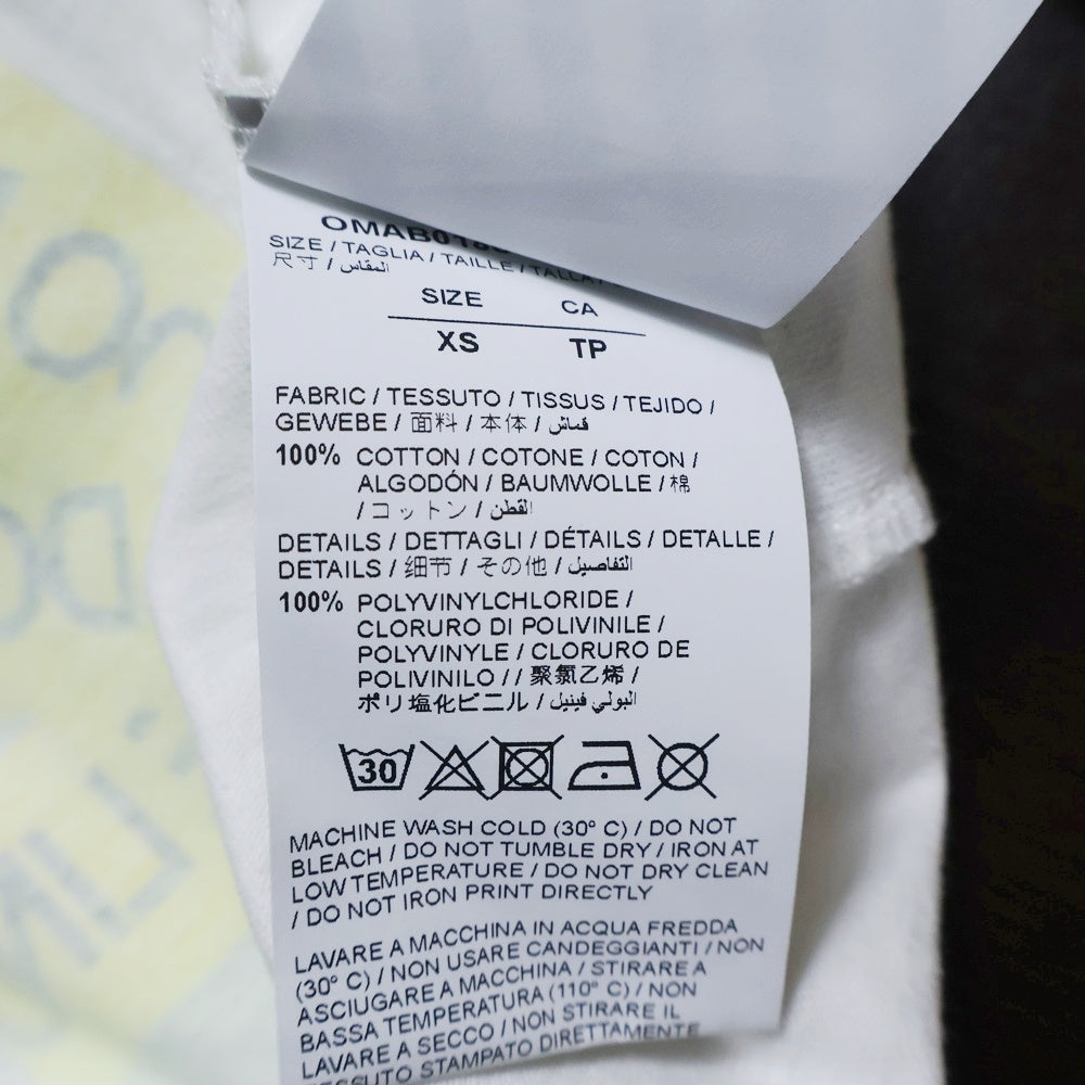 OFF-WHITE(オフホワイト) 18SS Temperature T-Shirt 七分丈 ラグランTシャツ ロンT ホワイト OMAB018S18185006