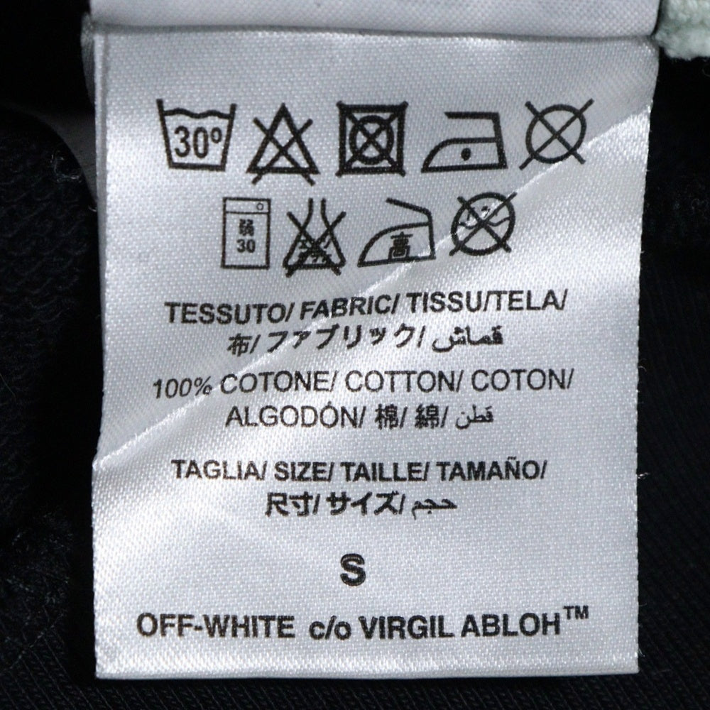 OFF-WHITE(オフホワイト) 17SS Spray Logo Zip Up Hoodie ジップアップスウェットパーカー フーディー ブラック