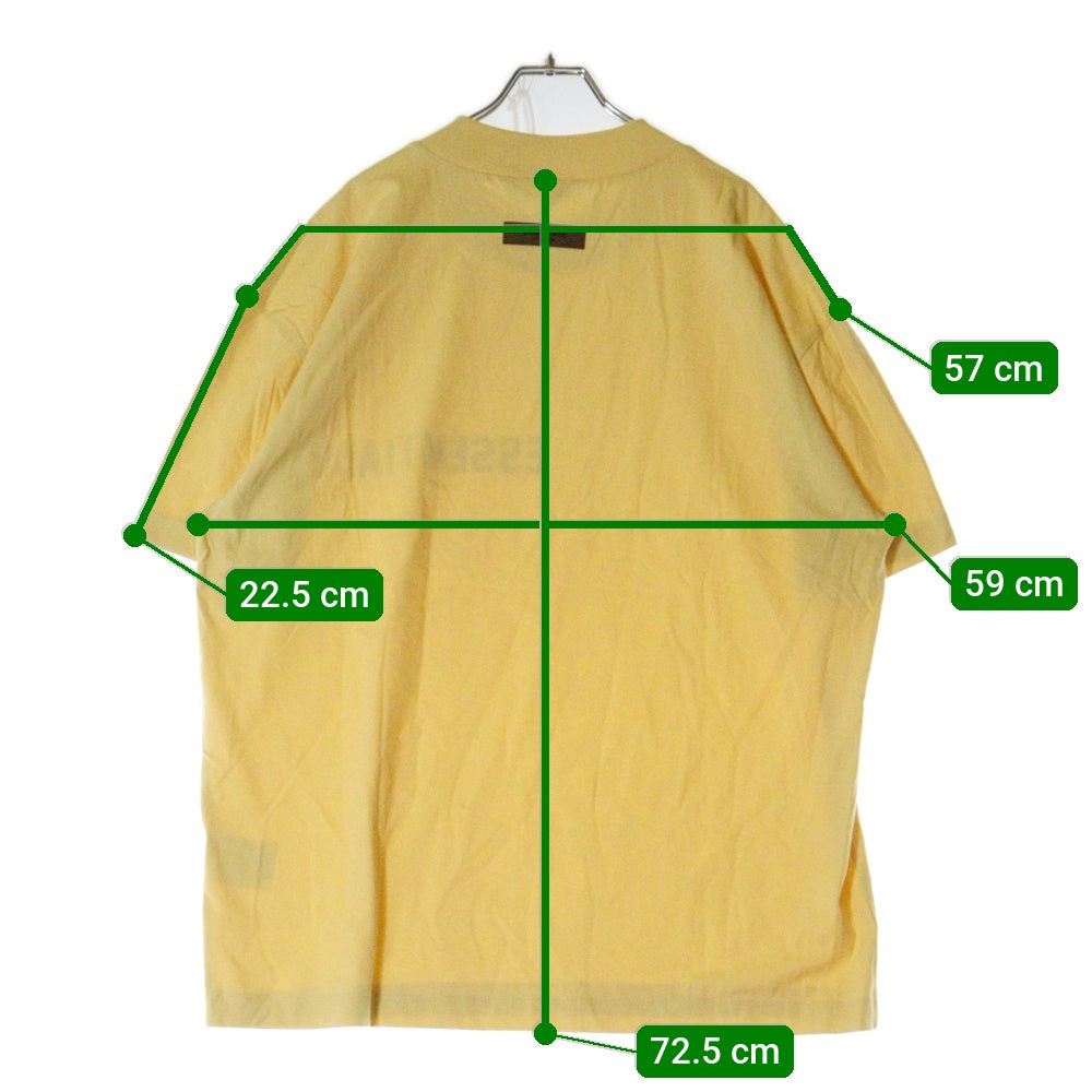 FEAR OF GOD ESSENTIALS(フィアオブゴッド エッセンシャルズ) S/S T-SHIRT ラバーロゴ 半袖Tシャツ イエロー