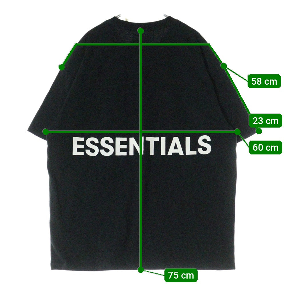 FEAR OF GOD ESSENTIALS(フィアオブゴッド エッセンシャルズ) S/S T-SHIRT バックロゴ 半袖Tシャツ ブラック