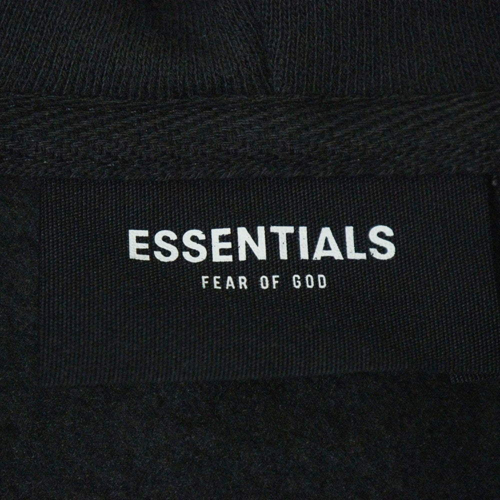 FEAR OF GOD ESSENTIALS(フィアオブゴッド エッセンシャルズ) HOODIE バックフラワーフォトプリント プルオーバースウェットパーカー フーディー ブラック