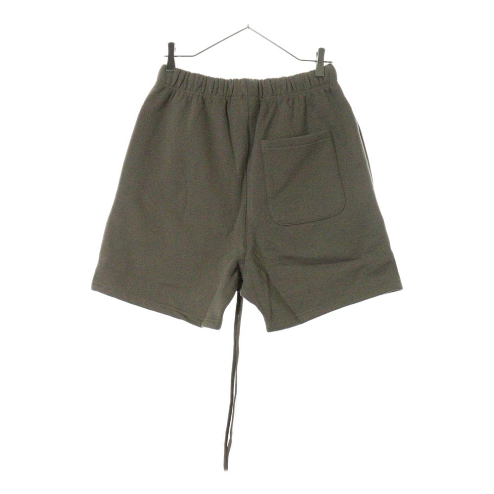 FEAR OF GOD ESSENTIALS(フィアオブゴッド エッセンシャルズ) SHORT PANTS リフレクターロゴ スウェットハーフパンツ ショーツ ベージュ