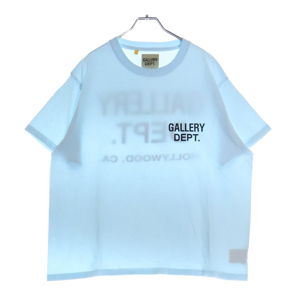 GALLERY DEPT.(ギャラリーデプト) Souvenir T-Shirt ロゴプリント半袖Tシャツ ブルー