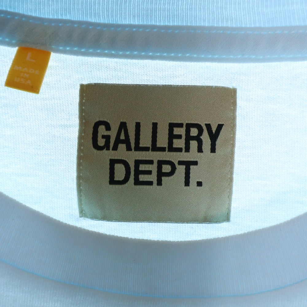 GALLERY DEPT.(ギャラリーデプト) Souvenir T-Shirt ロゴプリント半袖Tシャツ ブルー