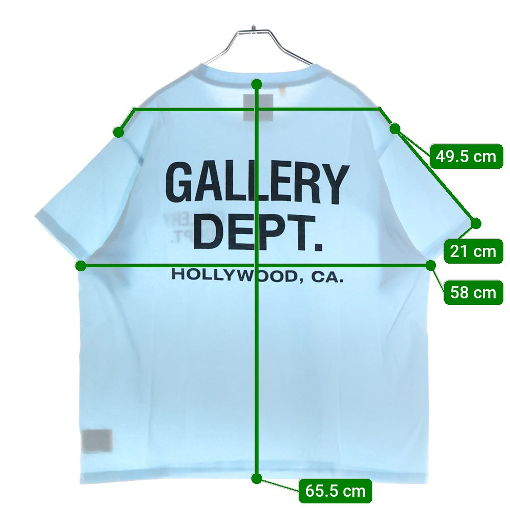 GALLERY DEPT.(ギャラリーデプト) Souvenir T-Shirt ロゴプリント半袖Tシャツ ブルー