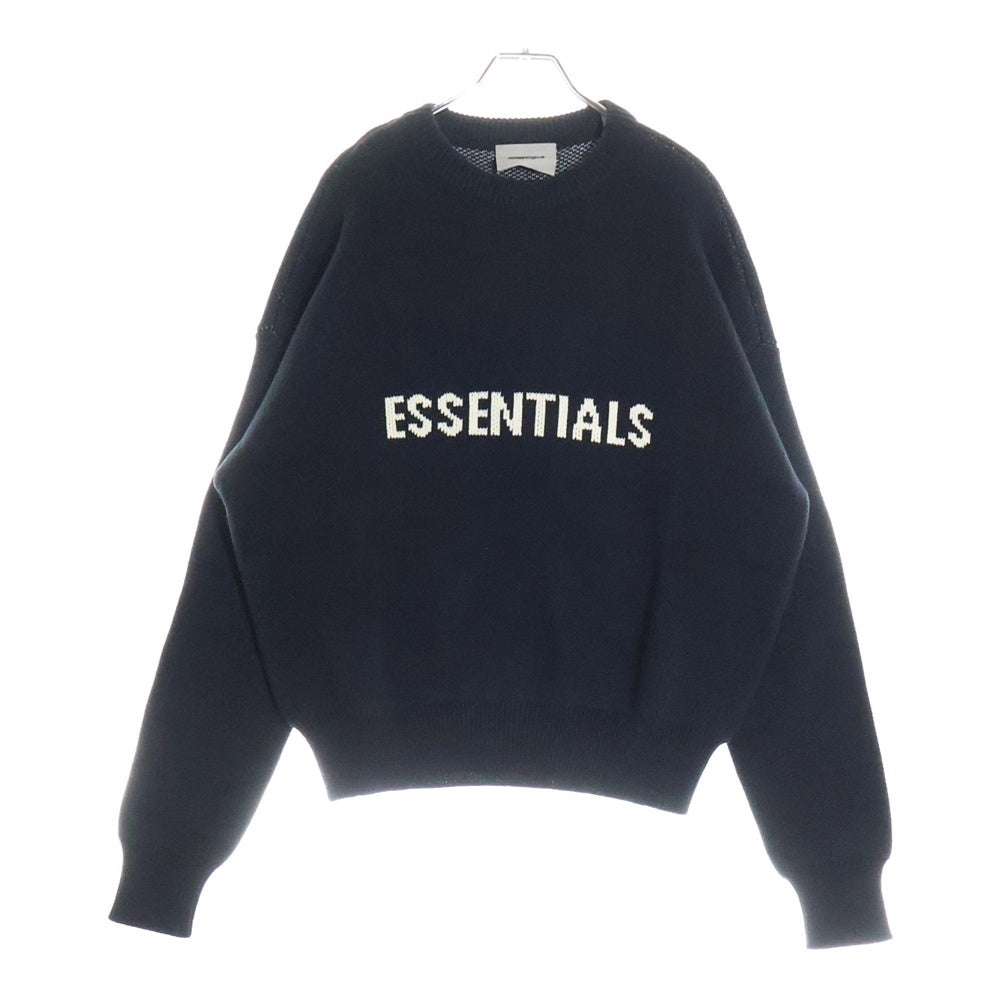 FEAR OF GOD ESSENTIALS(フィアオブゴッド エッセンシャルズ) KNIT SWEATER クルーネックニットセーター ブラック