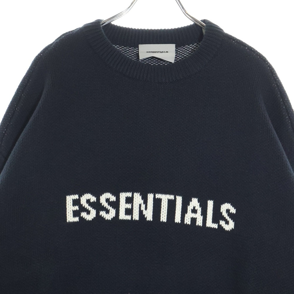 FEAR OF GOD ESSENTIALS(フィアオブゴッド エッセンシャルズ) KNIT SWEATER クルーネックニットセーター ブラック
