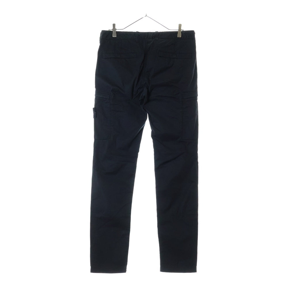 STONE ISLAND(ストーンアイランド) Cargo Pants ロゴワッペン ウォッシュド加工 カーゴパンツ ブラック 741532119