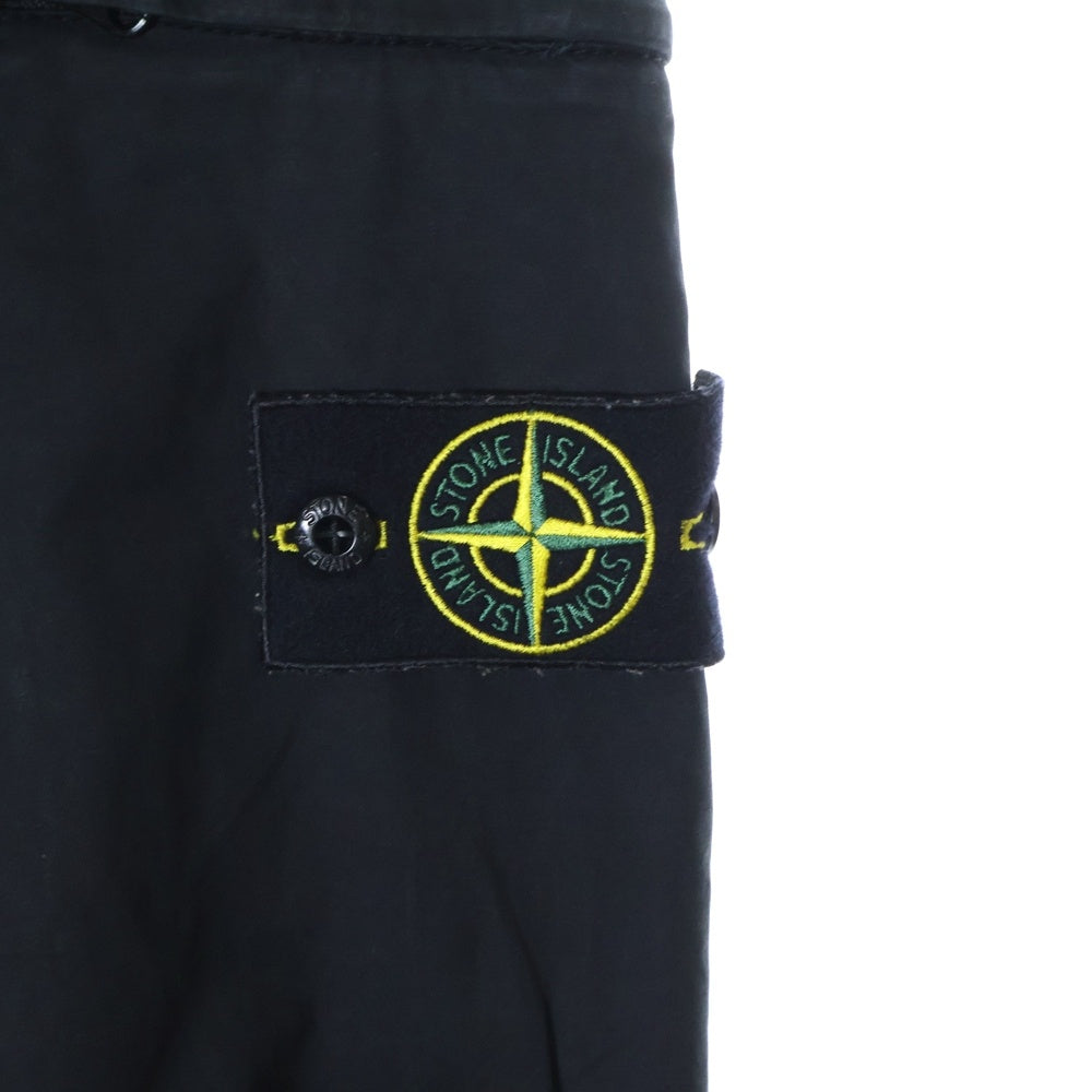 STONE ISLAND(ストーンアイランド) Cargo Pants ロゴワッペン ウォッシュド加工 カーゴパンツ ブラック 741532119