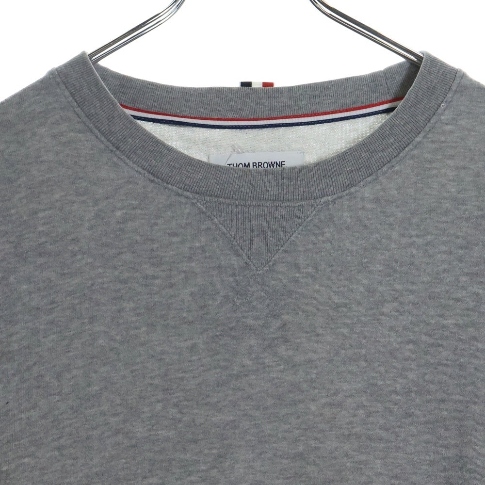 THOM BROWNE(トムブラウン) Sweatshirt クルーネックスウェットトレーナー グレー MJT006AK5140