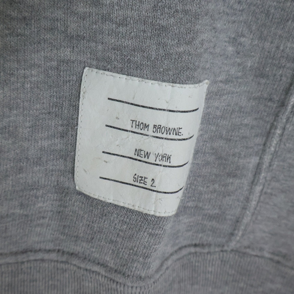 THOM BROWNE(トムブラウン) Sweatshirt クルーネックスウェットトレーナー グレー MJT006AK5140