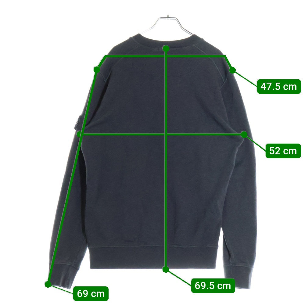 STONE ISLAND(ストーンアイランド) Sweatshirt ロゴワッペン クルーネックスウェットトレーナー グレー 101563051