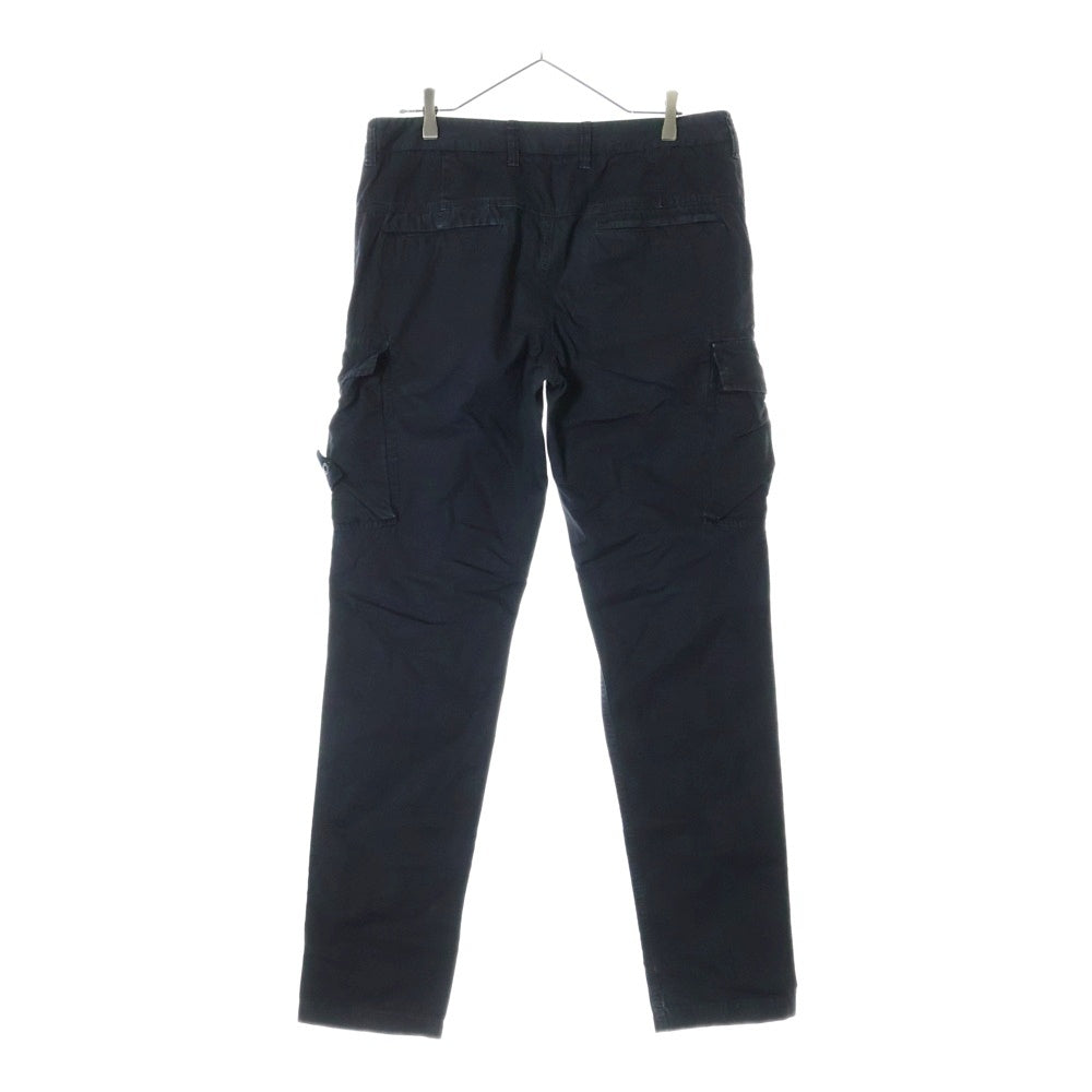 STONE ISLAND(ストーンアイランド) Old Effect Cargo Pants ロゴワッペン ウォッシュド加工 カーゴパンツ ブラック 7015318WA