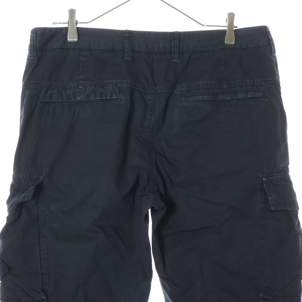 STONE ISLAND(ストーンアイランド) Old Effect Cargo Pants ロゴワッペン ウォッシュド加工 カーゴパンツ ブラック 7015318WA