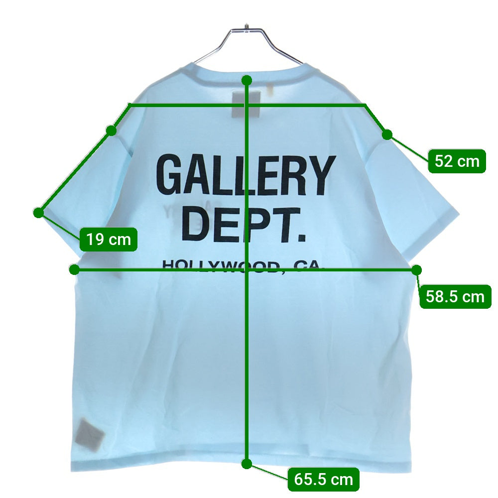 GALLERY DEPT.(ギャラリーデプト) Souvenir T-Shirt ロゴプリント半袖Tシャツ カットソー ブルー
