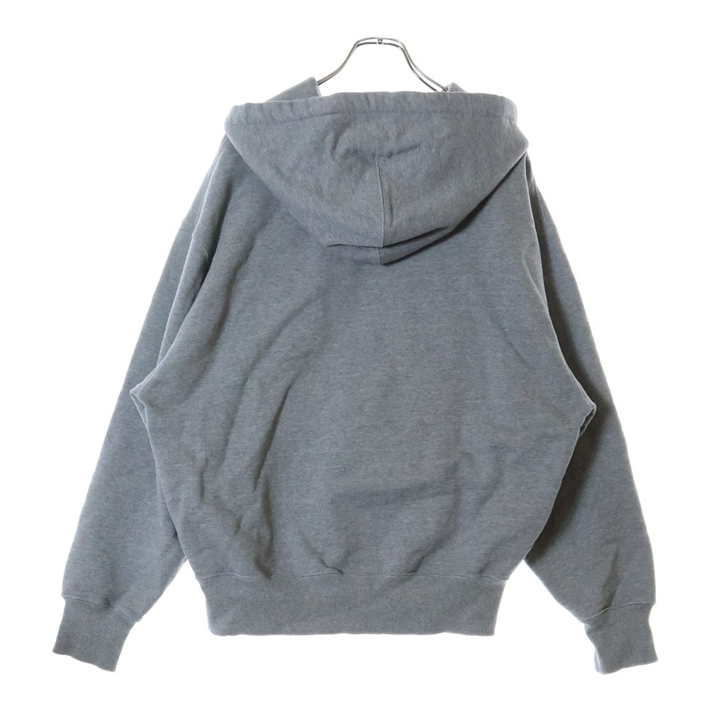 AMI Alexandre Mattiussi(アミアレクサンドルマテュッシ) Hoodie ロゴ刺繍 プルオーバースウェットパーカー フーディー グレー E21HJ058.747