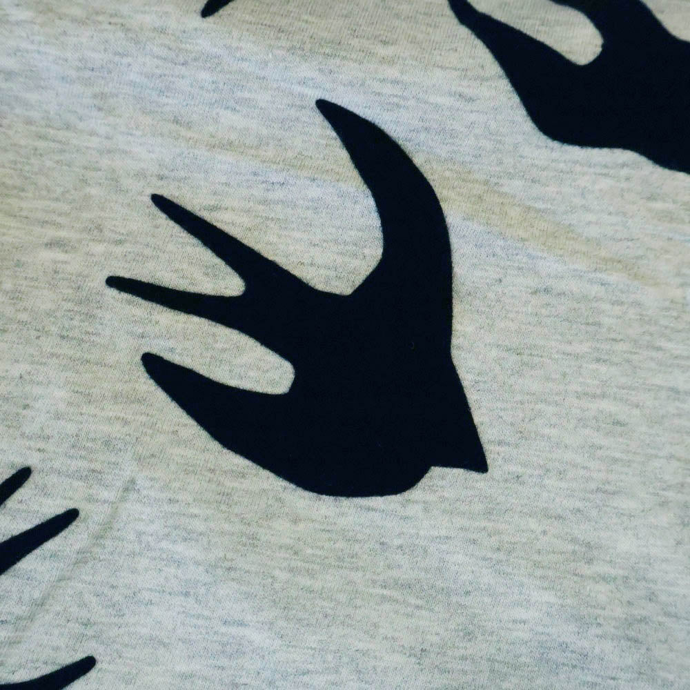 Alexander McQueen(アレキサンダーマックイーン) Swallow Printing T-Shirt 半袖Tシャツ グレー 291571 RLT86