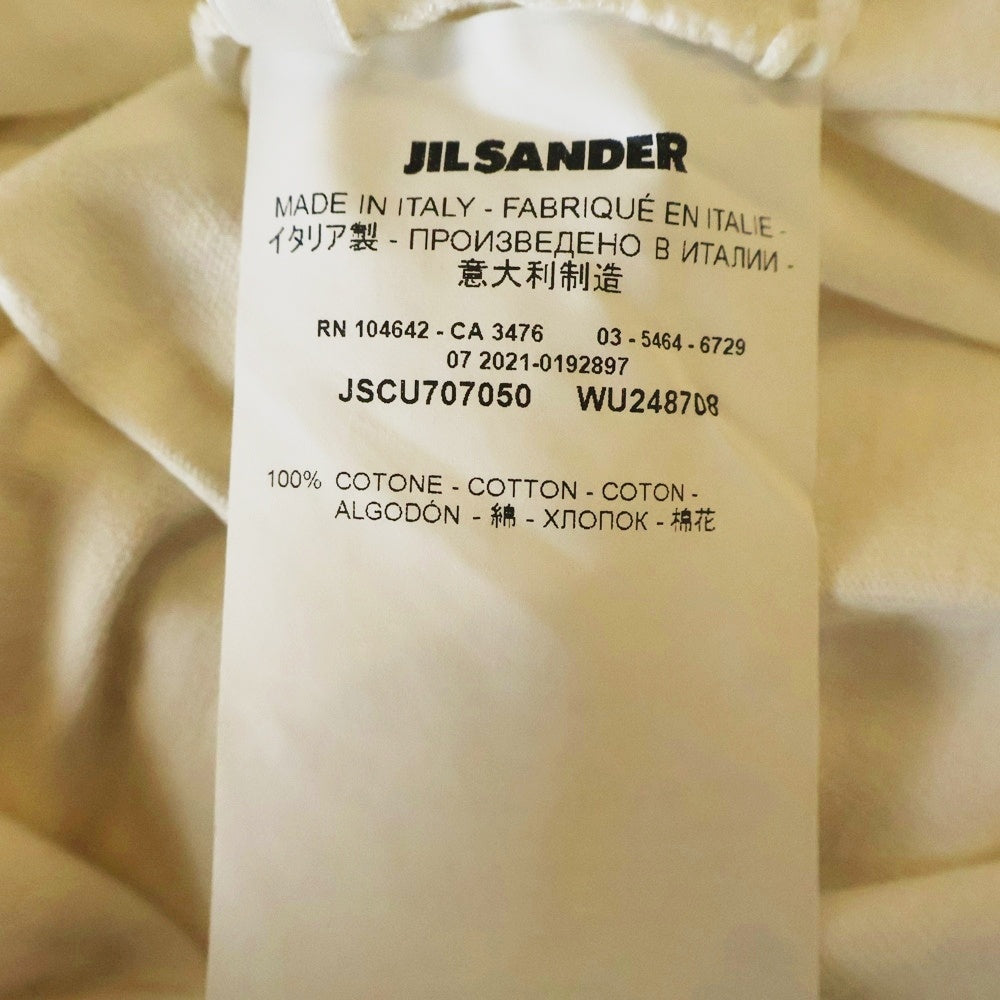 JIL SANDER(ジルサンダー) T-Shirt ロゴプリント 半袖Tシャツ ホワイト JSCU707050 WU248708