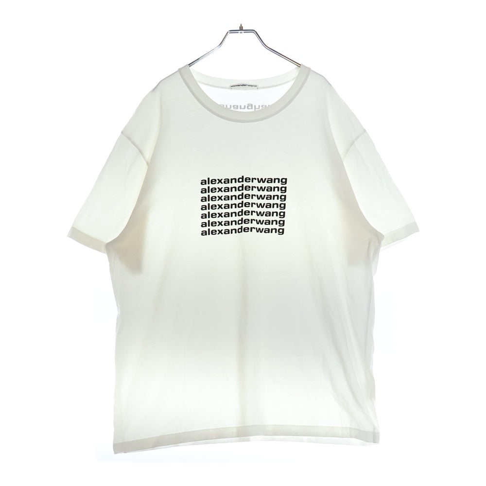 ALEXANDER WANG(アレキサンダーワン) shanghai限定 Logo T-Shirt ロゴプリント 半袖Tシャツ ホワイト