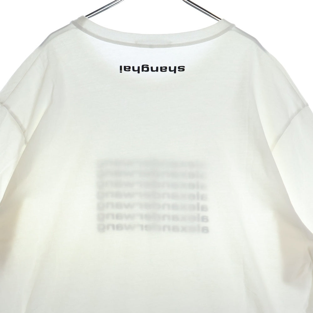 ALEXANDER WANG(アレキサンダーワン) shanghai限定 Logo T-Shirt ロゴプリント 半袖Tシャツ ホワイト