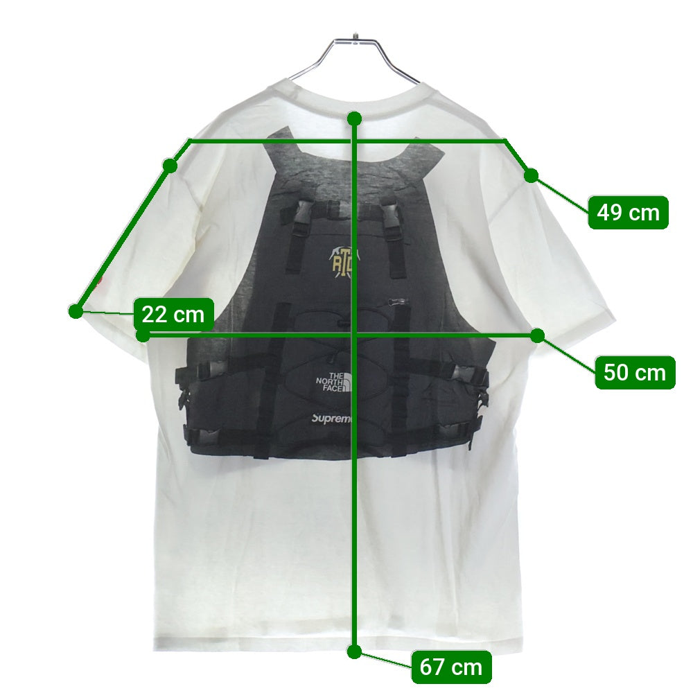 SUPREME(シュプリーム) 20SS ×THE NORTH FACE RTG Tee ノースフェイス ベストプリント 半袖Tシャツ ホワイト