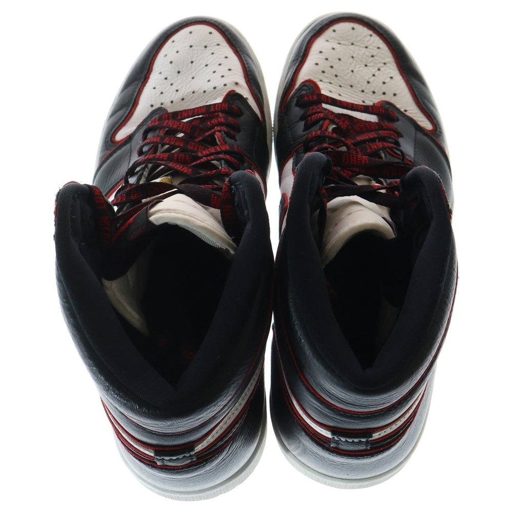 NIKE(ナイキ) AIR JORDAN1 RETRO HIGH OG エアジョーダン1 ブラッドライン ハイカットスニーカー ブラック/ホワイト US10.5/28.5cm 555088-062