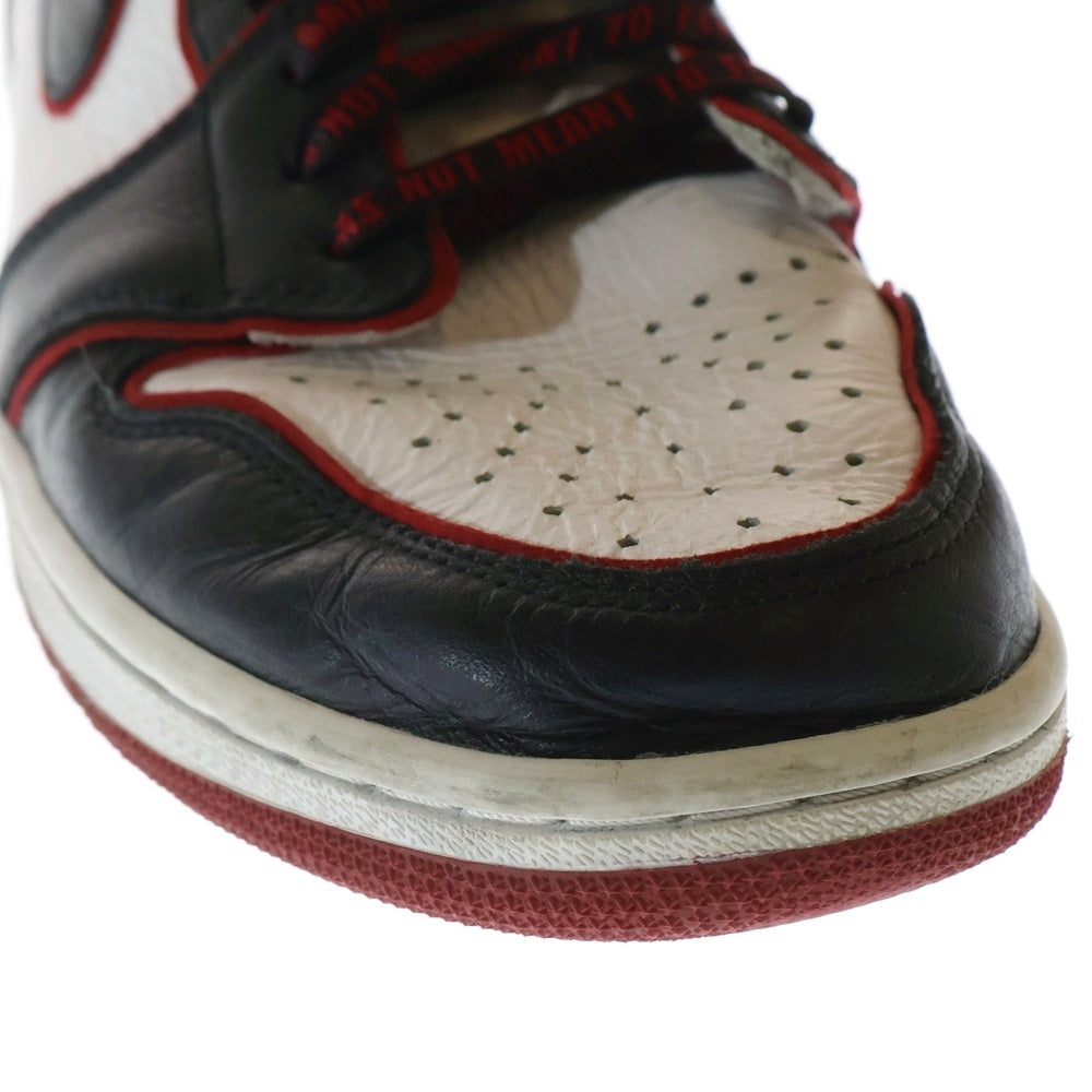 NIKE(ナイキ) AIR JORDAN1 RETRO HIGH OG エアジョーダン1 ブラッドライン ハイカットスニーカー ブラック/ホワイト US10.5/28.5cm 555088-062