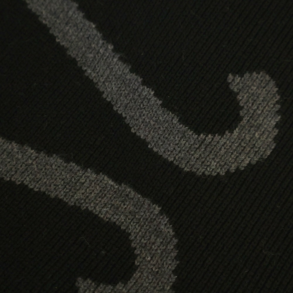 LOEWE(ロエベ) 22SS Half Zip Knit アナグラムロゴ ハーフジップニットセーター ブラック H526Y14KAC