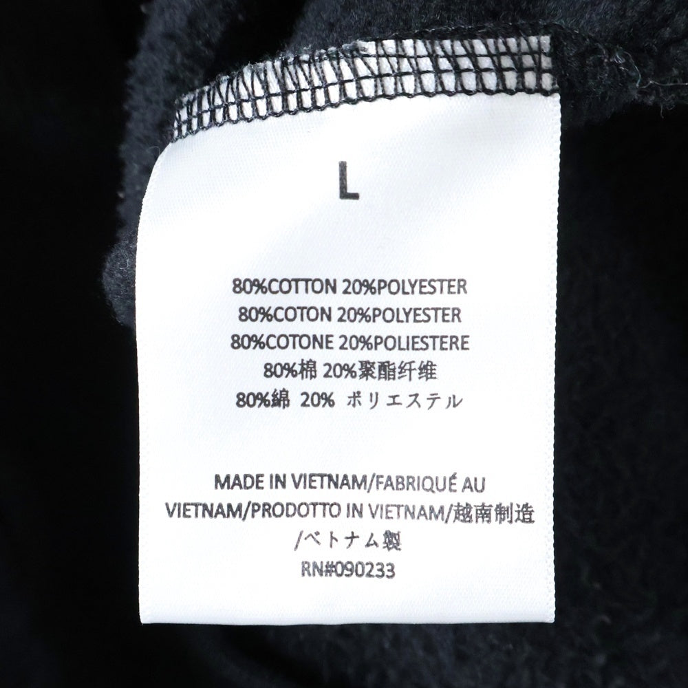 FEAR OF GOD ESSENTIALS(フィアオブゴッド エッセンシャルズ) HOODIE ラバーロゴ プルオーバースウェットパーカー フーディー ブラック
