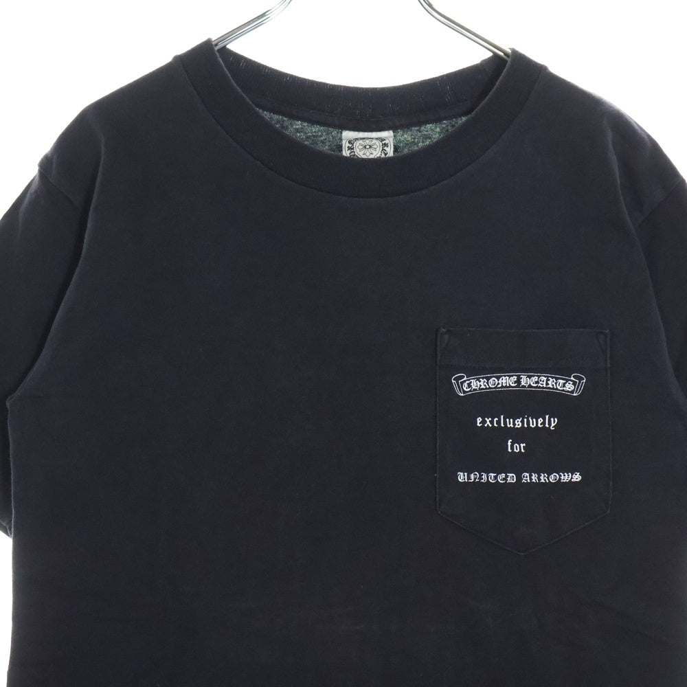 CHROME HEARTS(クロムハーツ) ×UNITED ARROWS OLD DAGGER TEE ユナイテッドアローズ オールド ダガー 半袖Tシャツ カットソー ブラック