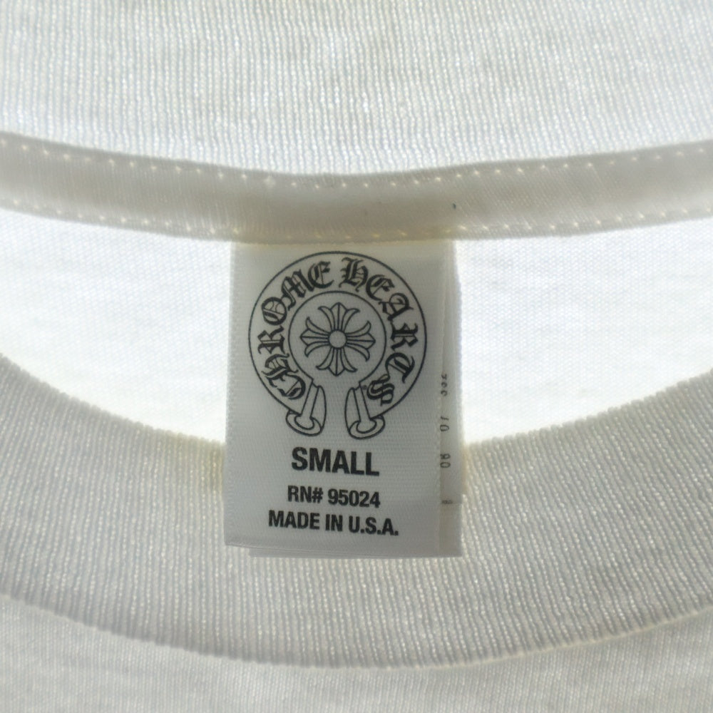 CHROME HEARTS(クロムハーツ) BS FLARE SIDE VERTICAL BSフレア 半袖Tシャツ カットソー ホワイト