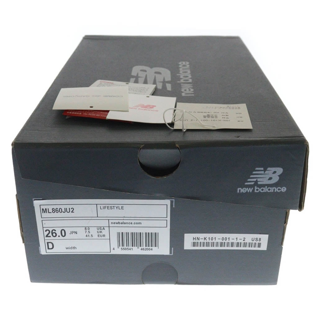 New Balance(ニューバランス) ×COMME des GARCONS HOMME コムデギャルソン オム 860V2 ローカットスニーカー ブラック ML860JU2