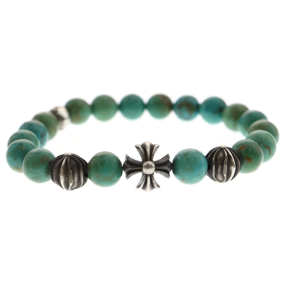 CHROME HEARTS(クロムハーツ) 8mm BEAD ビーズ ブレスレット シルバー/ターコイズ