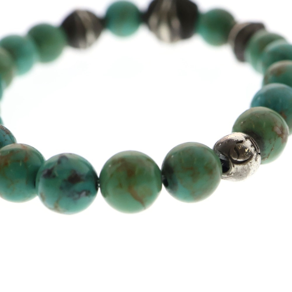 CHROME HEARTS(クロムハーツ) 8mm BEAD ビーズ ブレスレット シルバー/ターコイズ