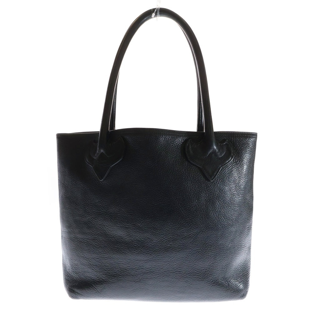 CHROME HEARTS(クロムハーツ) FS TOTE FSトート クロスパッチ付きレザートートバッグ ブラック