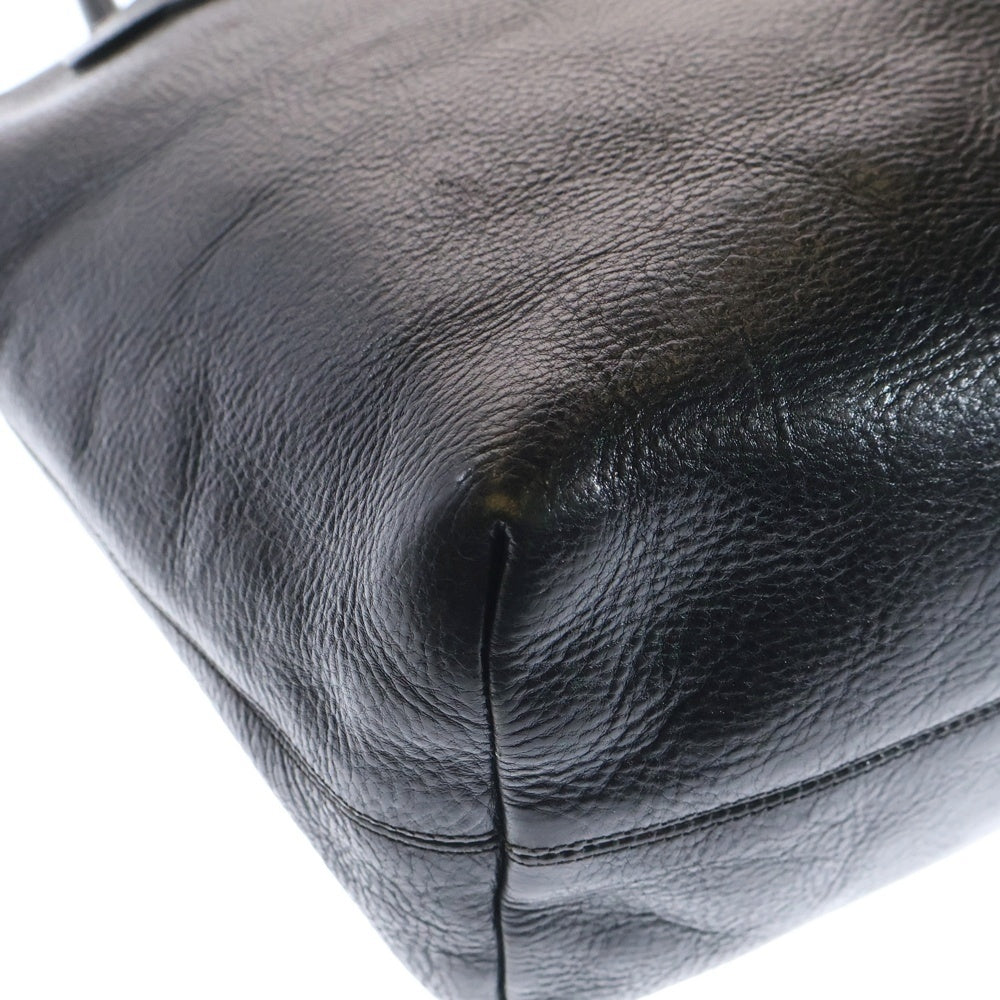CHROME HEARTS(クロムハーツ) FS TOTE FSトート クロスパッチ付きレザートートバッグ ブラック